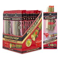 King Palm - Mini Size - Squeeze & Pop Pre Rolls - Margarita Flavored - Natural Pre Wrap Palm Leafs - (20 Pack, Display) - Organic Wraps - Flavored Pre Rolled Cones - Flavored Wraps - Corn Husk Filter