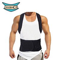 Posture Corrector Clavicle Support Brace, Device to Improve Bad Posture, Thoracic Kyphosis, Shoulder Alignment, Upper Back Pain Relief, for Men, Women (M: Waist Length fits 31.4-37.4", Black)