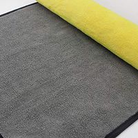 zbtrade Car Care Cleaning Drying Cloth Wax Polishing Kitchen Washing Towel Wash Tool - Yellow + Gray 30x30cm