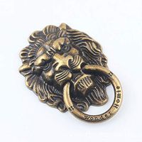 Universal Vintage Antique Finger Ring Holder Grip for Cell Phone iPhone Tablet iPad - Lion Head (Bronze)