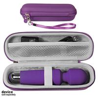 CaseSack Protective case for Personal Wand Massager, Compatible with SHIBARI, Lovely Wand, LuLu7+, Comfy Mate, Oliver James Six Nine, SENDRY, Russba, Pheiho, FILLBOSS, Keep it Personal (Purple)