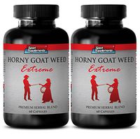 Maca Enhancer - Horny Goat Weed Extreme - Male libido (2 Bottles 120 Capsules)