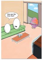 NobleWorks ''Color Run'' Funny Easter Greeting Card, 5" x 7" (C1503EAG)