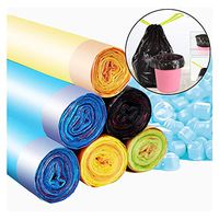 Y-only 4 Gallon Trash Bags Drawstring,4-Gallon Small Trash Bag,Small Organic Trash Bags Recycling Degradable, Green Garbage Bags Compostable for Kitchen Bathroom Office Car