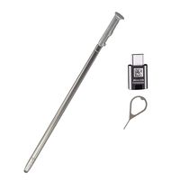 Stylus Pen for Stylo 5 Touch Pen,Stylus Pen Replacement Part for LG Stylo 5 Q720 Q720MS Q720PS Q720CS LCD Touch Pen+Micro USB to Type C Adapter+Eject Pin (Silver)
