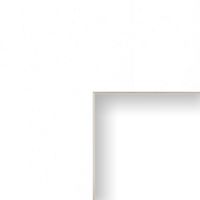 Craig Frames B461 17x22-Inch Mat, Single Opening for 13x19-Inch Image, Crisp White with Cream Core