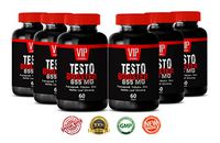 Pure Testosterone Booster - TESTOBOOSTER 855 with Fenugreek, L-Citrulline, Zinc, Tribulus Terrestris, Nettle Leaf, Ginseng and Vitamin D (6 Bottle 360 Capsules)