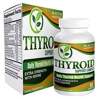 Natural Thyroid Support Supplement - Thyroid Health Supplements/Complex with Iodine - 60 Capsules
