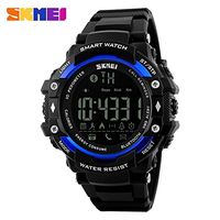 GOSASA Men's Smart Watch Men's Fashion Sports Watch Bluetooth Pedometer Remote Control Camera Digital Watch 2018/3/24 2:27:13 (Blue)