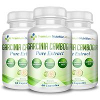 Premium Nutrition Plus Garcinia Cambogia Plus for Weight Loss - 3 Bottles