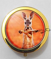 BlackKey Kangaroo 3-Compartment Decorative Pocket Gift Box Case Organizer for Pill, Color 2 -2036