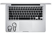Kodama Tree Spirits on Keyboard Trackpad Princess Mononoke Studio Ghibli Apple Macbook Decal Vinyl Sticker Apple Mac Air Pro Retina Laptop sticker