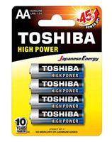 Toshiba Blue Line AA Alkaline 1.5V Batteries (4 Batteries)