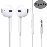 Headphones/Earphones/Earbuds, Super Premium in-Ear Wired Earphones with Remote & Mic Compatible for iPhone 6s/plus/6/5s/se/5c/MP3