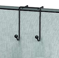 New High Strength! Cubicle Wire Double Coat Hook (4 Pack)