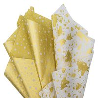 Tissue Gift Wrapping Paper 60 Sheets Set Multi Color Recyclable Bulk, 26” x 20”, Perfect for DIY Art Craft Decoration, Birthday, Wedding, Baby Shower by BllalaLab (Unicorn & Star)