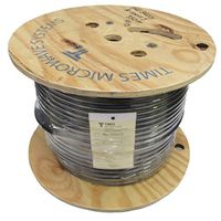 Times Microwave LMR-400-UF Ultra Flex RG-8 RF Cable - 500 ft - BLACK SPOOL