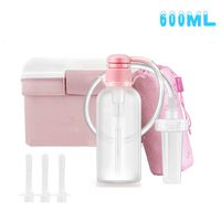 Douche for Women, Reusable Vaginal Cleansing System Includes 600Ml Cleaning Bottle X1 Cleaning Head X3 Carrying Case X1 Storage Bag X1