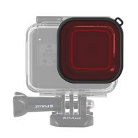 Camera Lens Filter Square Housing Diving Color Lens Filter for GoPro HERO8 Black(Pink) Lens Accessories (Color : Red)
