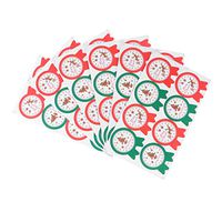 NUOBESTY 20pcs Christmas Gift Tag Stickers Self Adhesive Merry Christmas Gift Labels Sealing Stickers for DIY Craft Gift Packing Xmas Holiday Party Supplies
