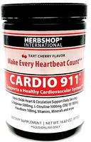 Cardio 911® Heart Health Supplement - L-Arginine 5000mg Now with L-Citrulline 1000mg Combo Powder 16 Oz. - Tart Cherry