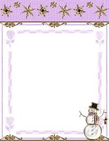 Winter Snowman Stationery Printer Paper 26 Sheets