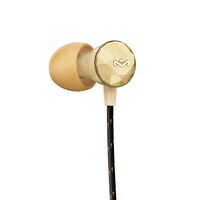 House of Marley Nesta Headphones Noise Cancelling Earbuds with a Microphone, Gold