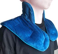 Microwavable Neck Wrap 3lbs Weighted Heating Pad for Neck and Shoulders, Hot & Cold Therapy Soothes Muscle and Arthritis Pain, Stress Relief