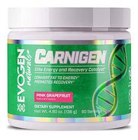 EVOGEN CARNIGEN Naturals, Carnitine Fat Burning Powder, Carnitine Tartrate, Acetyl-l-carnitine, Carnitine Orotate, Carnitine Fumarate, Bioperine (Pink Grapefruit)