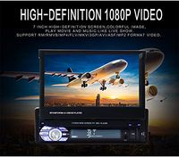 Zqasales Double Din Car Stereo in-Dash BT Touch Screen 7 inch with Rear-View Camera,Video MP5/4/3 Player, Radio FM, Car Stereo Receiver, Support Steering Wheel Remote Control, Mirror Link