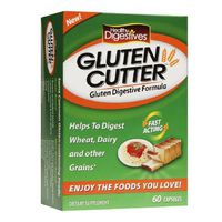 Healthy Natural Systems Healthy Digestives Gluten Cutter, Capsules-60 ea
