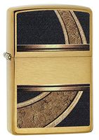 Zippo Design Lighter, Brushed Brass