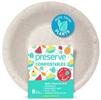 Preserve 72103 Compostable Bowls Kitchen Supplies, Natural