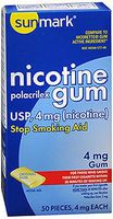 Sunmark Sunmark Nicotine Polacrilex Gum Original, Original Flavor 50 each 4 mg