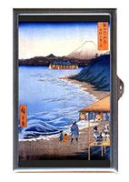 Japanese Woodblock Coastline Decorative Pill Box