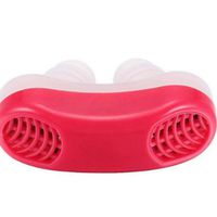 Jenny.Ben Silicone Anti Snore Nasal Dilator Stop Snoring Nose Clip Tray Sleeping Aid Apnea Device Red