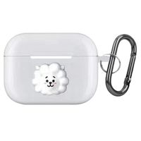 Youyouchard BTS Airpods Case, KOYA RJ SHOOKY MANG CHIMMY TATA Cooky Airpods Case AirPods Accessories Portable & Protective Cover Case for Airpods Pro 3(RJ)
