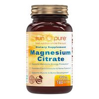 Sun Pure Premium Quality Magnesium Citrate Dietary Supplement - 400 Mg, 180 Softgels (Glass Bottle)- Supports Cardiovascular Health, Immune System, Muscle & Nerve Functions*