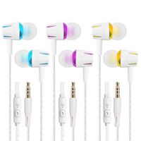 6 Packs in-Ear Earbud Headphones,YuCool Earphone with Mic& Remote Control,Balanced Bass Driven Sound,Noise Isolating,Stereo for All 3.5mm Interface Device-Blue,Gold and Rosy