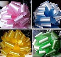 10 x 50mm Florist Craft Pull Bows (Assorted Colours). Floral Tributes / bouqu...