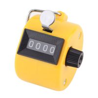 Digital Hand Held Tally Clicker Counter- Mahaiashangmao Portable Manual Hand Held Golf Digital Counter 4 Digit Number Golf Counter Manual Press Counter(yellowe)