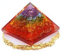 Orgone Pyramid - Healing Crystal based Orgonite Pyramid with Orgone Energy for Emf Protection - meditation - balancing chakra