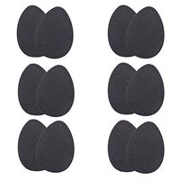 BESTOMZ 6 Pairs of Self-Adhesive High Heel Sole Protectors Rubber Anti Slip Shoe Pads Stickers Non Slip Shoe Grips for Men and Women Matte Surface (Black)
