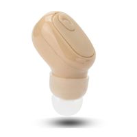 Mini Bluetooth Earbud Smallest Wireless Invisible Headphone Car Headset Earpiece in-Ear Earphone for iPhone and Android Smart Phones(One Pcs) (1PC, Khaki)