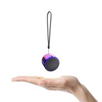 TWS Wireless Portable Small Bluetooth Speakers with 5W Big Sound, Wireless Stereo Pairing, Metal Enclosure, IP65 Splashproof, Minimalism Design, Nylon Lanyard for Echo Dot/Android/ipad/iPhone/Laptop