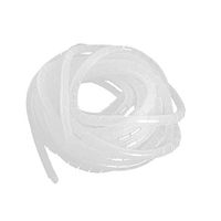Saim Spiral Cable Wire Wrap Tube Polyethylene 12mm Outside Dia 7M White