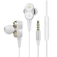 cokil General Wired Super Earbuds Handsfree Sports in-Ear Earphone with Mic Headphones