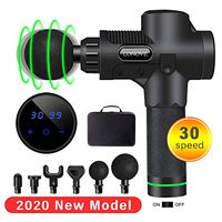 Percussion Thera Muscle Massage Gun - Deep Tissue Massager Guns Theragun Fascia Gun Handheld Theragun Electric Body Massage Device Sports Drill for Muscle Deep Relaxation Potable Black