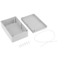 230 x 150 x 85mm/9 x 5.9 x 3.3inch Junction Box, ABS Plastic Dustproof Waterproof IP65 Junction Box Durable Electrical Project Enclosure with Screws