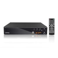 LONPOO Compact HD DVD Player All Region Free Support AV & HDMI Output (Cable Included), Multi Zone Free Play, PAL/NTSC Format, USB2.0 Port Input, with Full-Function Remote Controller